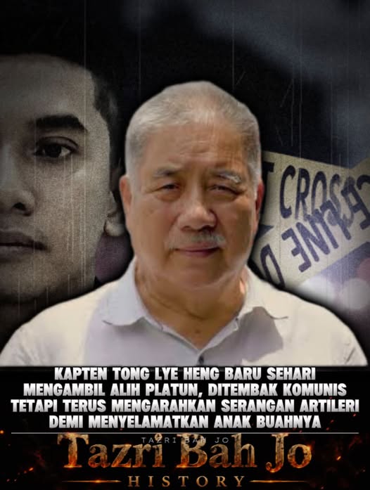 Poster hantaran Tazri Bah Jo mengenai Kapten Tong Lye Heng